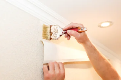 Pose de papier peint à Benon — revêtements muraux et toiles de verre